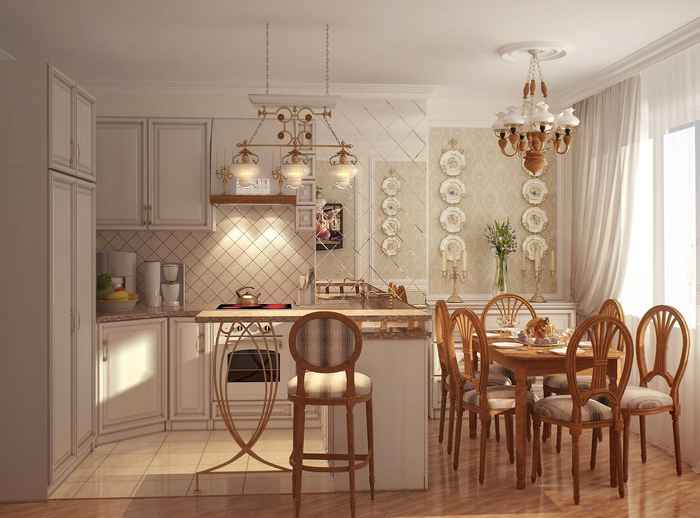 обои для кухни зала светлые обои для кухни зала