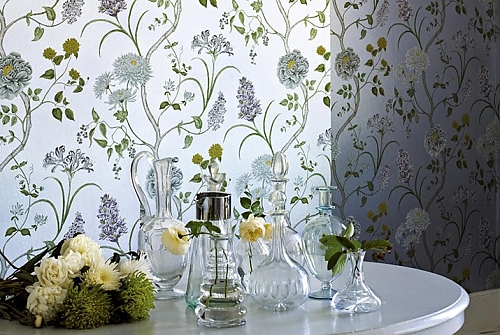Обои A Painters Garden Sanderson – фото интерьере столовой Обои A Painters Garden Sanderson – фото интерьере столовой