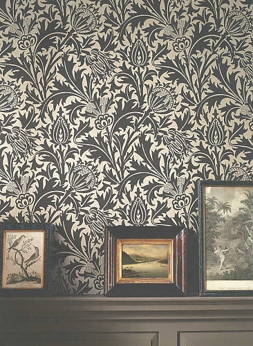 Обои Morris IV Wallpapers Morris&Co – фото в интерьере гостиной