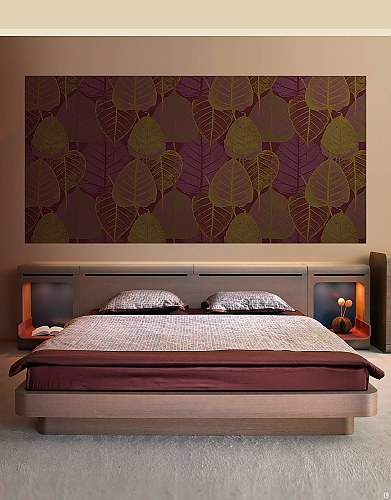 Обои Batik Portofino - фото в интерьере спальни